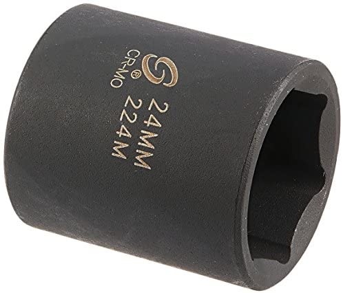 Sunex Tools 224M 1/2 in. Drive 24-mm Impact Socket - MPR Tools & Equipment