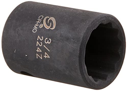 Sunex Tools 224z 1/2 in. Drive 3/4 in. 12-Point Impact Socket - MPR Tools & Equipment