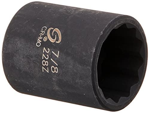 Sunex Tools 228z 1/2" Drive 7/8" 12-Point Impact Socket - MPR Tools & Equipment