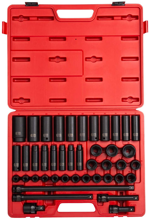 Sunex Tools 2569 43pc 1/2" Drive Metric Master Impact Socket Set - MPR Tools & Equipment