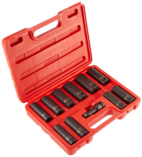 Sunex Tools 2611 1/2 in. Drive Extra Thin Wall Deep Impact Socket Set - MPR Tools & Equipment