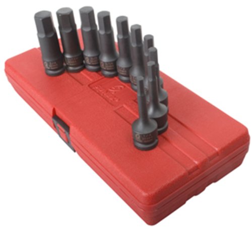 Sunex Tools 2638 1/2 in. Drive SAE Impact Hex Driver Set, 10 Piece - MPR Tools & Equipment