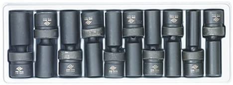 Sunex Tools 2658 10Piece 1/2" Drive Deep Universal Standard Metric Impact Socket Set - MPR Tools & Equipment