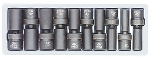 Sunex Tools 2659 10 Piece 1/2" Drive Universal Deep SAE Impact Socket Set - MPR Tools & Equipment