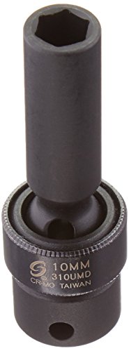 Sunex Tools 310UMD 3/8" Drive Deep Universal 6 Point Metric Impact Socket 10mm - MPR Tools & Equipment