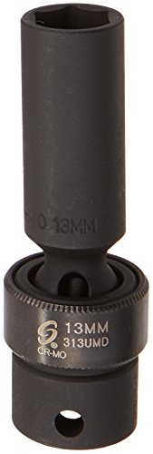 Sunex Tools 313UMD 3/8 in. Drive 13-mm Deep Universal Impact Socket - MPR Tools & Equipment