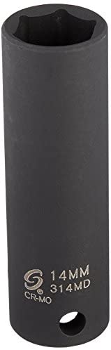 Sunex Tools 314MD 3/8 in. Drive 14-mm Deep Impact Socket - MPR Tools & Equipment