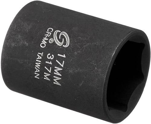 Sunex Tools 317M 3/8 in. Drive 17-mm Impact Socket - MPR Tools & Equipment