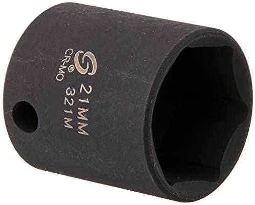 Sunex Tools 321M 3/8 in. Drive 21-mm Impact Socket - MPR Tools & Equipment