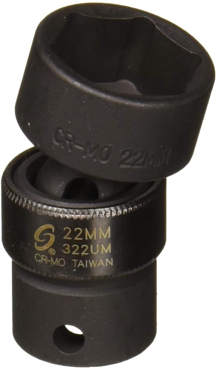 Sunex Tools 322UM 3/8 in. Drive 22-mm Universal Impact Socket - MPR Tools & Equipment