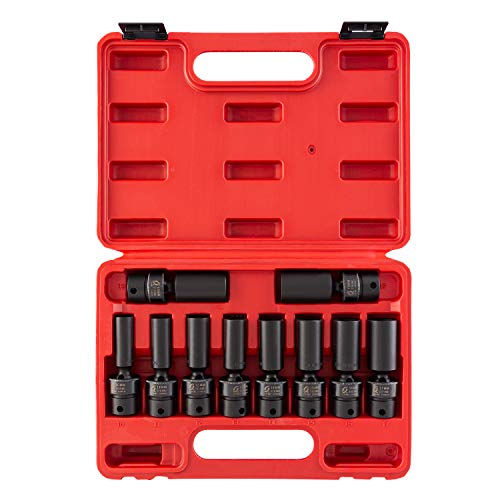 Sunex Tools 3660 3/8 in. Drive Deep Metric Universal Socket Impact Set, 10 pieces - MPR Tools & Equipment