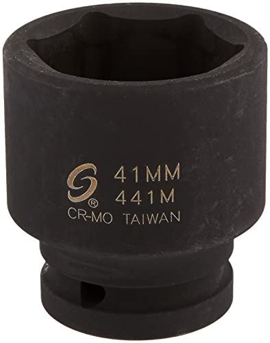 Sunex Tools 441M 3/4 in. Drive Standard 6 Point Metric Impact Socket, 41-mm - MPR Tools & Equipment