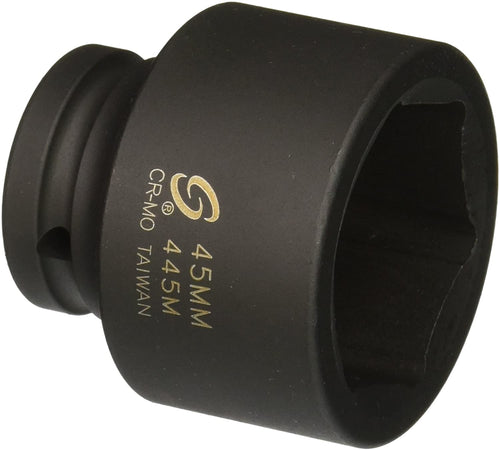 Sunex Tools 445M 3/4" Drive Standard 6 Point Metric Impact Socket 45mm - MPR Tools & Equipment