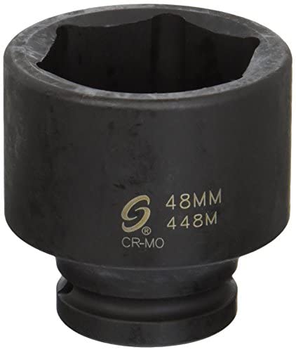 Sunex Tools 448M 3/4" Drive Standard 6 Point Metric Impact Socket 48mm - MPR Tools & Equipment