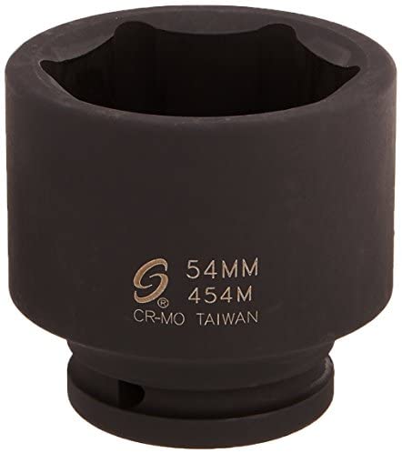 Sunex Tools 454M 3/4 in. Drive Standard 6 Point Metric Impact Socket 54-mm - MPR Tools & Equipment