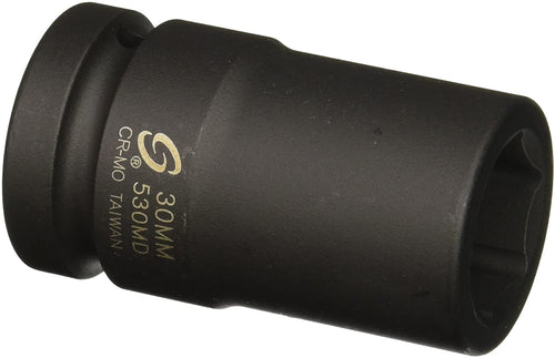 Sunex Tools 455M 3/4" Drive Standard 6 Point Metric Impact Socket 55mm - MPR Tools & Equipment