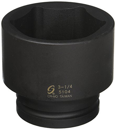 Sunex Tools 5104 1" Drive Standard 6 Point Impact Socket 3-1/4" - MPR Tools & Equipment