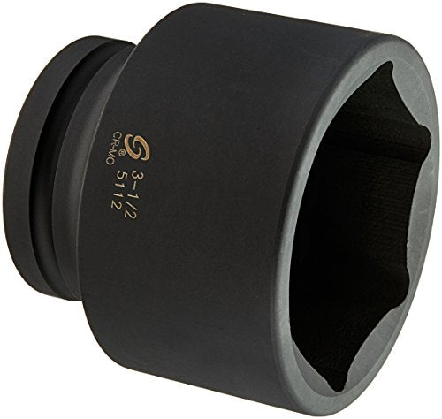 Sunex Tools 5112 1" Drive Standard 6 Point Impact Socket 3-1/2" - MPR Tools & Equipment