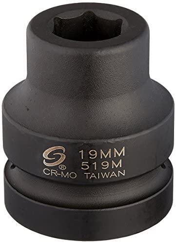 Sunex Tools 519M 1 in. Drive 19mm Impact Socket - MPR Tools & Equipment