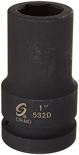 Sunex Tools 532D 1" Drive Deep 6 Point Impact Socket 1" - MPR Tools & Equipment