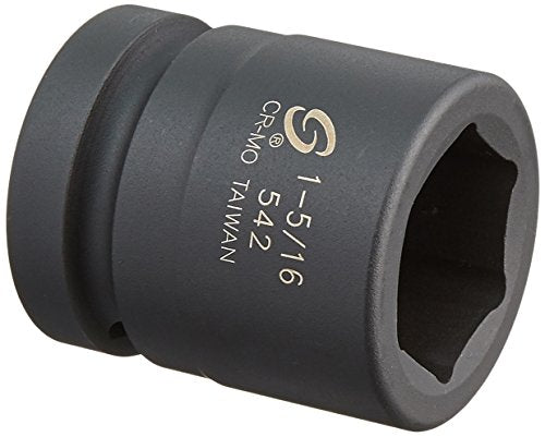 Sunex Tools 542 1" Drive Standard 6 Point Impact Socket 1-5/16" - MPR Tools & Equipment