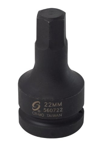 Sunex Tools 560722 1 in. Drive 22mm Hex Driver Socket - MPR Tools & Equipment