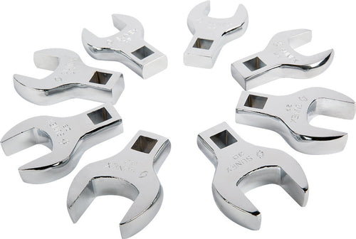 Sunex Tools 9730A Pg165 - 8 Pc 1/2" Dr. Jumbo Metric Crowfoot Wrench Set - MPR Tools & Equipment