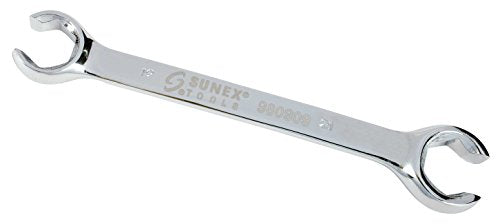 Sunex Tools 980909 19 mm by 21 mm Fully Polished Flare Nut Wrench - MPR Tools & Equipment