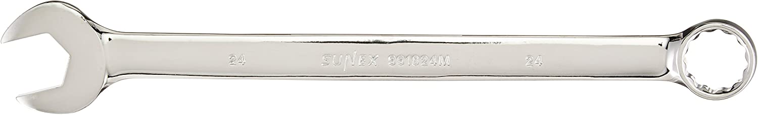 Sunex Tools 991824MA 24mm Full Polish Combination Wrench - MPR Tools & Equipment