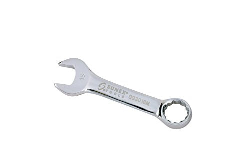 Sunex Tools 993018M 18 mm Fully Polished Stubby Combination Wrench - MPR Tools & Equipment