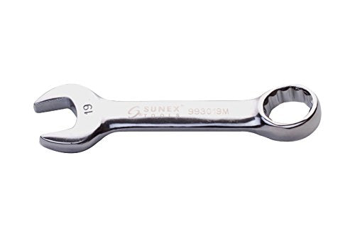 Sunex Tools 993019M 19 mm Fully Polished Stubby Combination Wrench - MPR Tools & Equipment