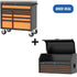 Tobeq RCBT411121ORBK Meuble roulant 11 tiroirs série HD 41" (Orange/Noir)
