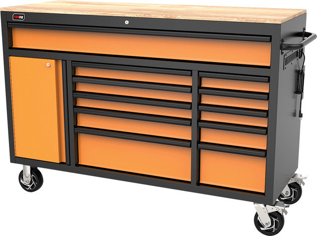 Tobeq RCBT611123ORBK 61" Roller Cabinet + FREE Tobeq TCBT610623ORBK 61" Top Chest (Orange/Black)