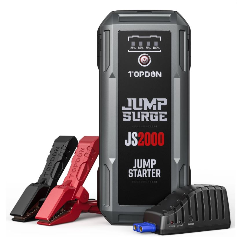 TOPDON TDJS2000 2000 Peak Amp Battery Jump Starter - MPR Tools & Equipment