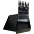 Astro Pneumatic TS29 ONYX 29pc TurboStep HSS drill bit set displayed in open metal storage case
