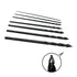 Astro Pneumatic AST-TS7 ONYX TurboStep drill bit set with close-up detail of patented stepped-tip design