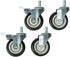 Titan 4pc 4" Heavy Duty Swivel Casters - MPR Tools & Equipment