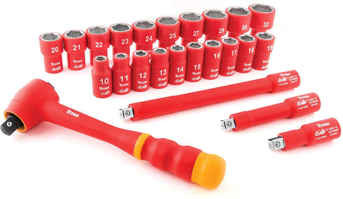 Titan 62100 24Piece 1/2" Drive VDE Insulated Socket Set - MPR Tools & Equipment