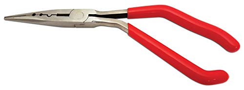 Titan Tools 11400 Pistol Grip Needle Nose Pliers/Crimper, 9 in. - MPR Tools & Equipment