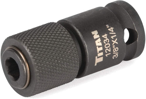 Titan Tools 12034 3/8 in. Drive to 1/4" Hex Drive Quick Change Adapter - MPR Tools & Equipment