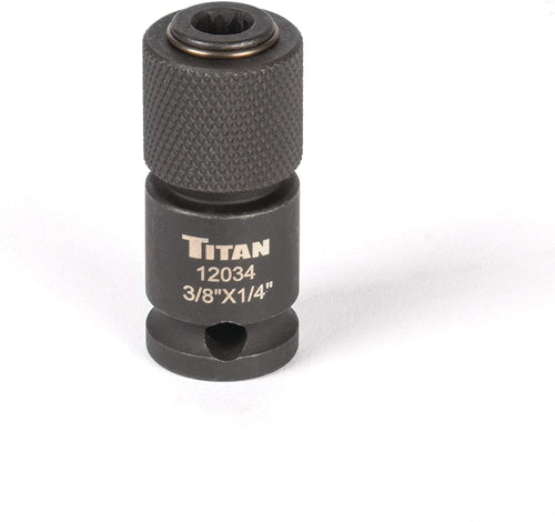 Titan Tools 12034 3/8 in. Drive to 1/4" Hex Drive Quick Change Adapter - MPR Tools & Equipment