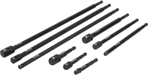 Titan Tools 12089 Straight 9 pieces Impact Socket Adapter Set - MPR Tools & Equipment