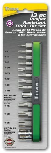 Titan Tools 16113 13 pieces Tamper Resistant Star Bit Set - MPR Tools & Equipment