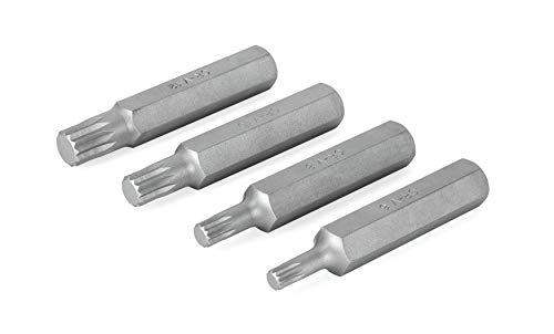 Titan Tools 16164 1/2" Drive XZN Triple Square Bit Set, 4 pieces - MPR Tools & Equipment