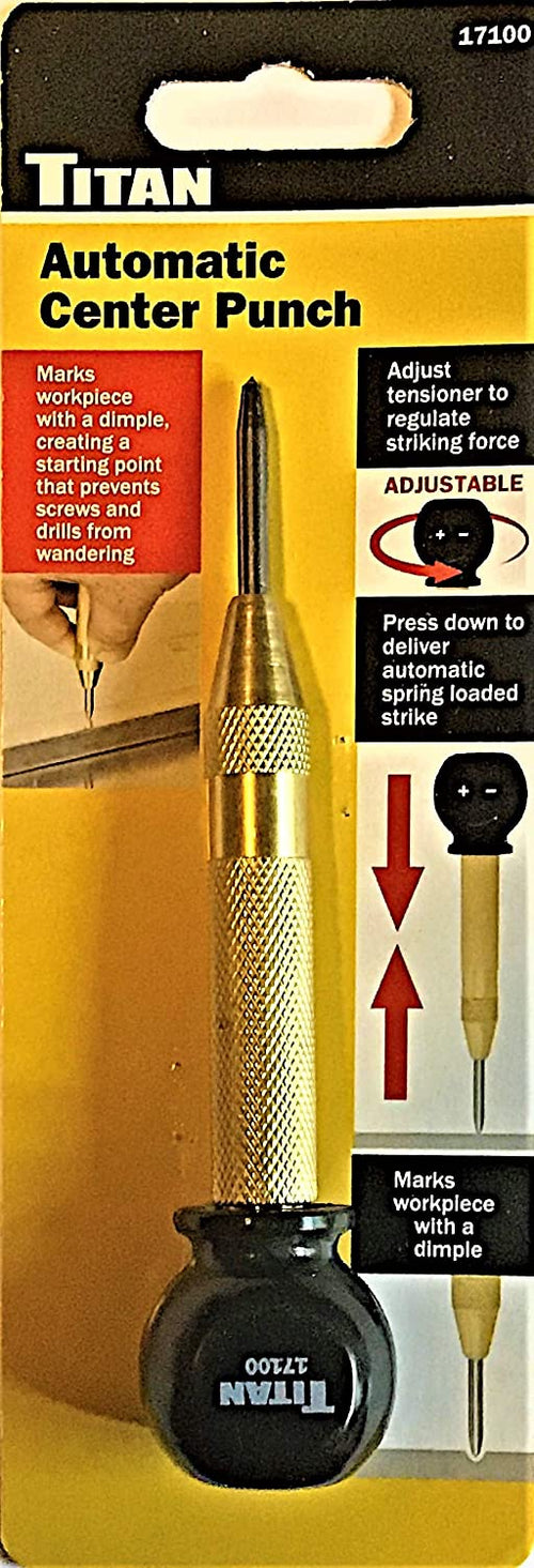 Titan Tools 17100 Automatic Center Punch 5" - MPR Tools & Equipment