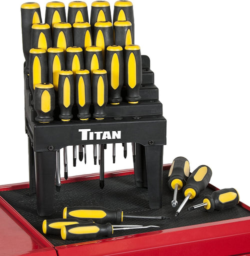 Titan Tools 17203 Screwdriver Set with Holder (26 pieces) - MPR Tools & Equipment