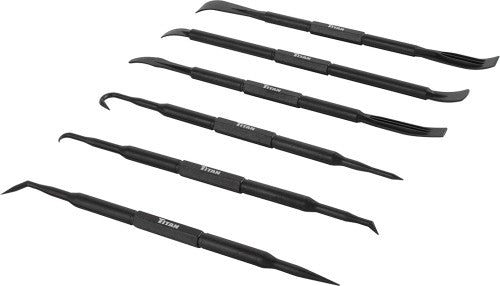 Titan Tools 17716 6-PC NON-MARRING HOOK, PICK & PRY SET, 7-1/4" & 6-1/2" AOL - MPR Tools & Equipment