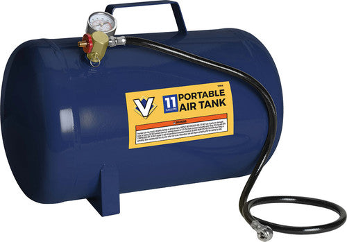 Titan Tools 19916 11 Gallon Portable Air Tank, PSI & MPA Gauge, 85-125 PSI - MPR Tools & Equipment