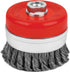 Titan Tools 22238 3.5" Knotted Wire Cup Brush, 5/8"-11 Arbor Size, 12,500 Rpm - MPR Tools & Equipment