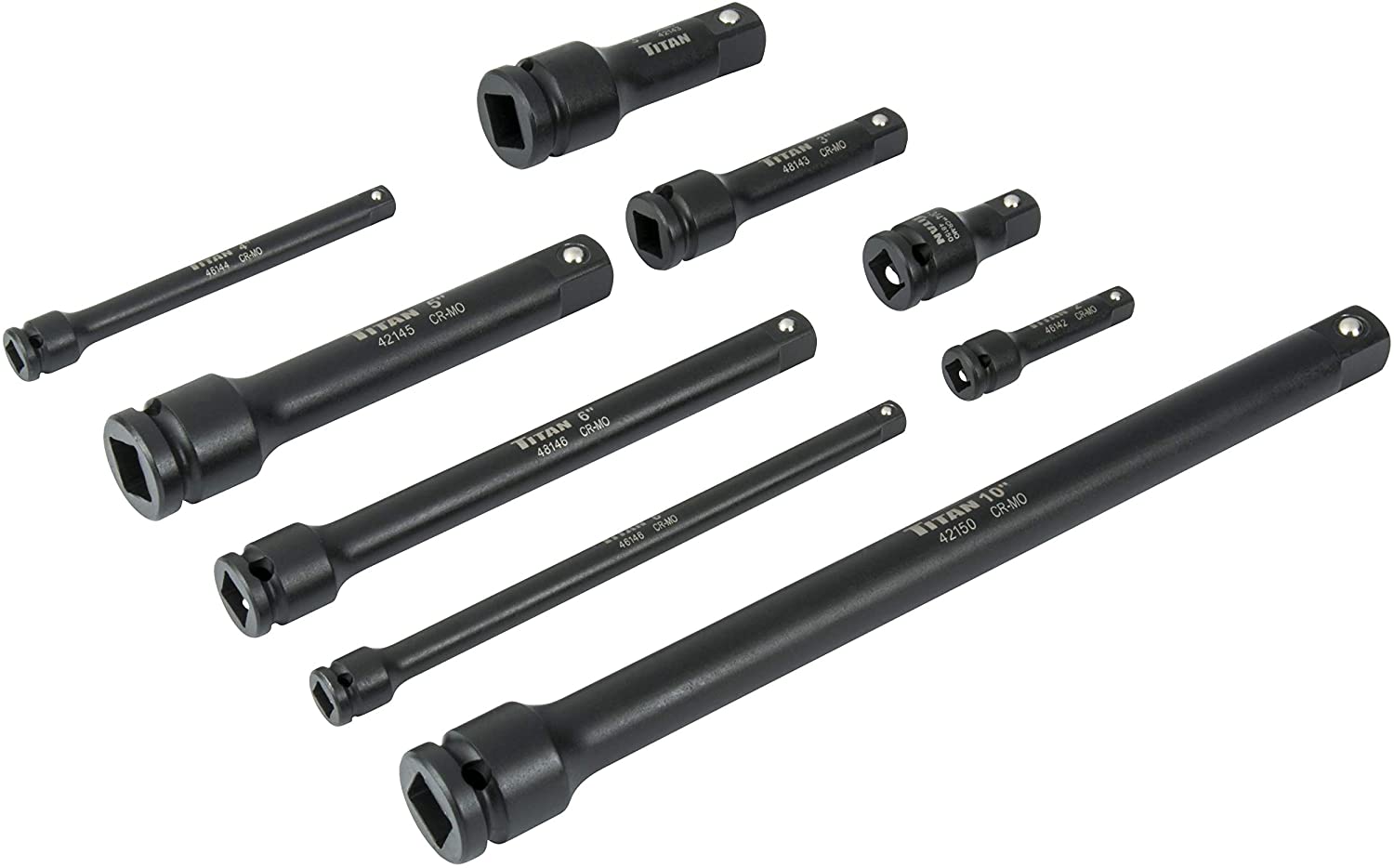 Titan Tools 40109 Assorted Impact Extension bar Set - MPR Tools & Equipment